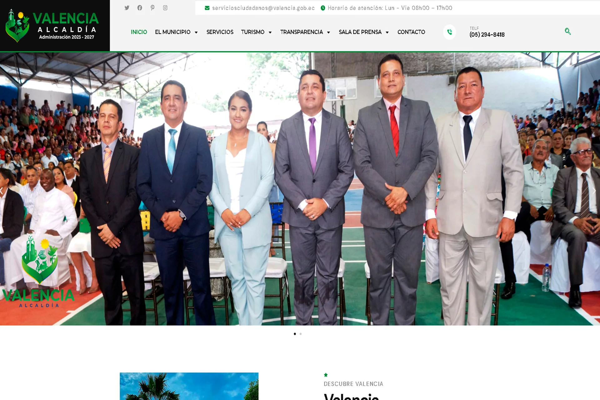 Municipio de Valencia — civic portal concept