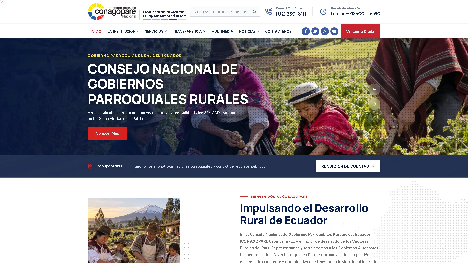 CONAGOPARE Nacional civic portal
